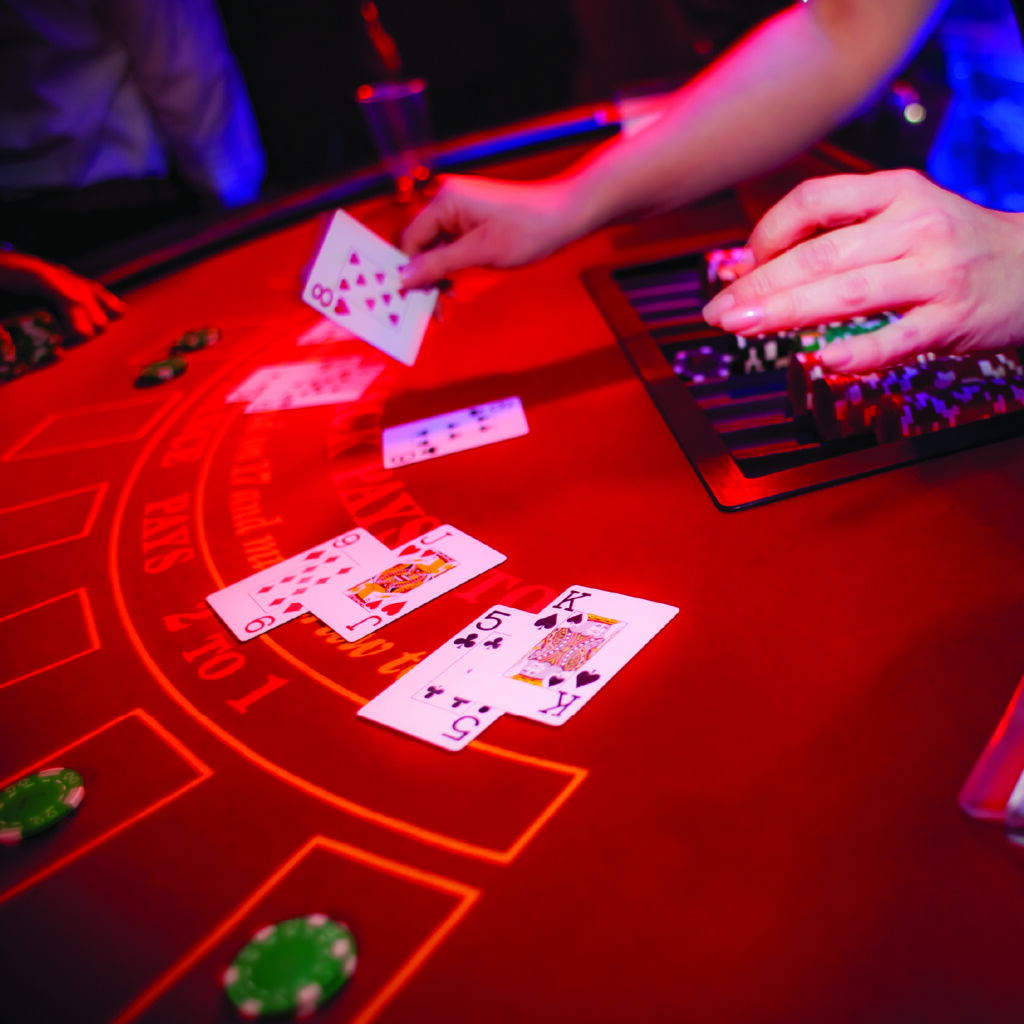 Black Jack gaming table